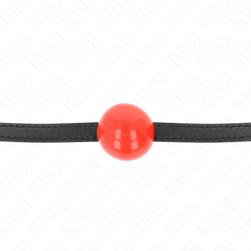 Kink - Red Single Solid Ball 4 Cm Gag 65 X 1.5 Cm 2