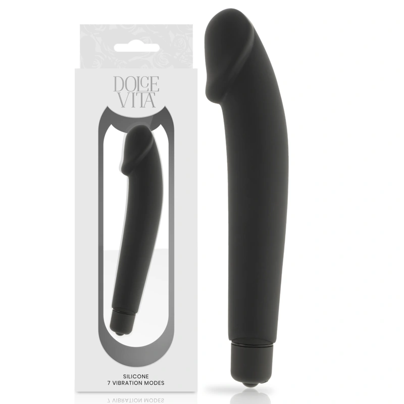 Dolce vita - realistic black silicone