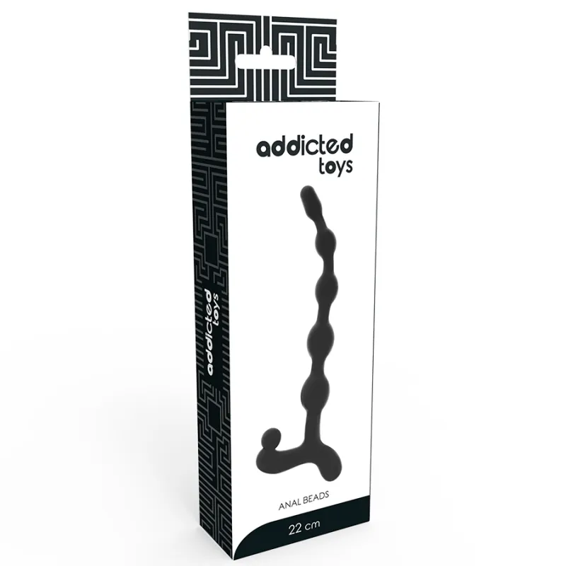Addicted Toys Anal Beads 22cm Black - Análne Guličky