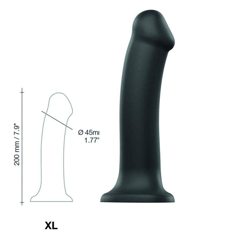 Strap-On-Me - Semi-Realistic Dual Density Bendable Dildo Bla 1
