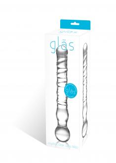 Glas - Joystick Clear Glass Dildo - Sklenené Dildo