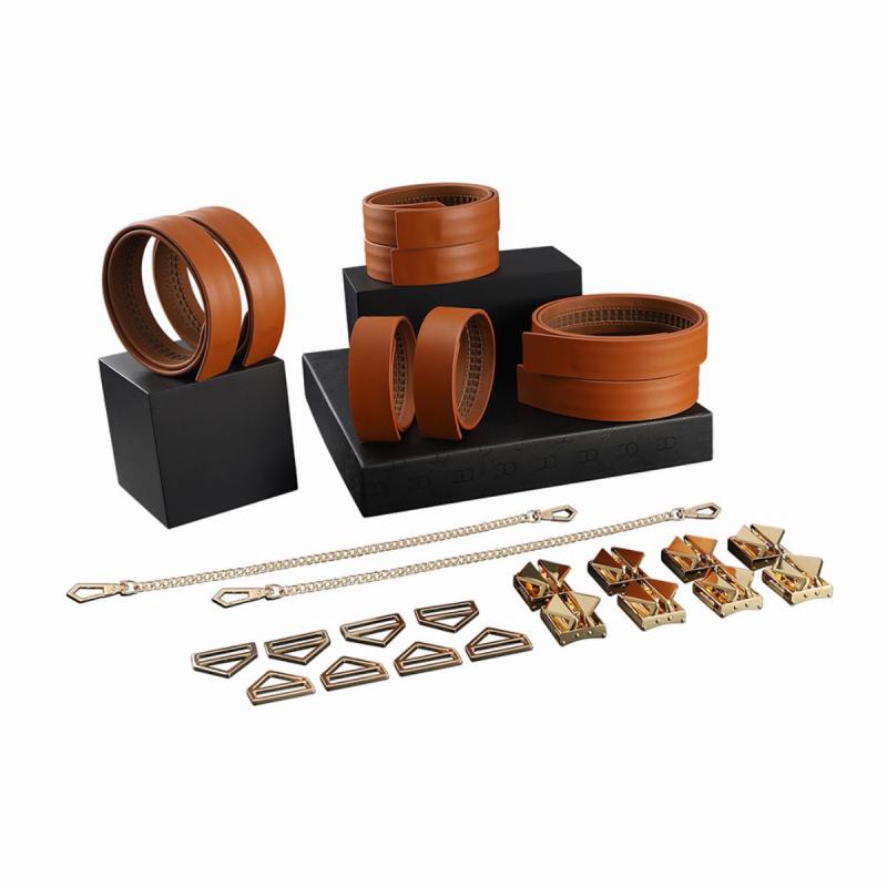 Lockink - 8-Bondage-Straps Restraint Set Brown