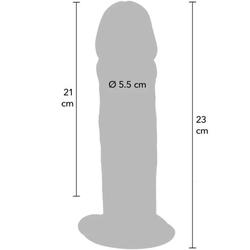 Get real - deluxe thick double-density tpe dong 23 cm 3