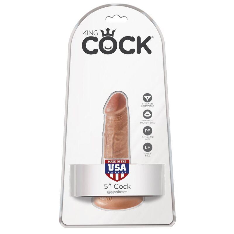 King Cock - Realistic Penis 12 Cm Caramel