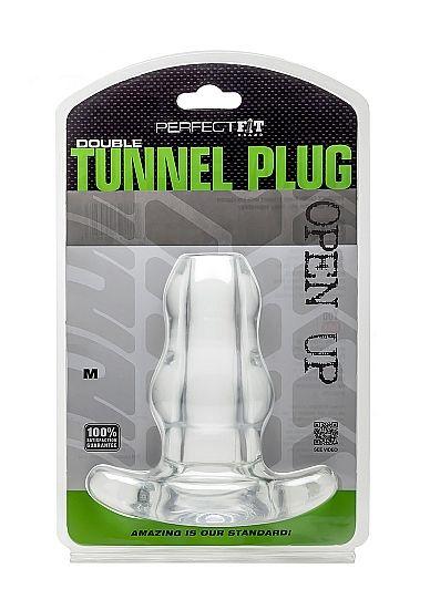 Perfectfit Double Tunnel Plug - Medium  Clear