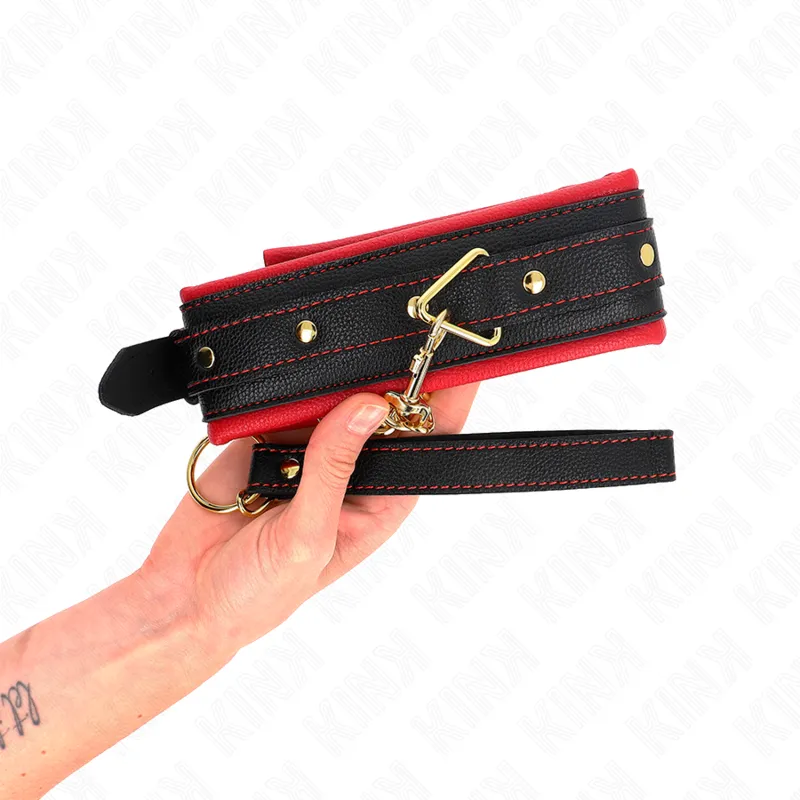 Kink - Collar With Plain Fabric Leash Adjustable 33-48 Cm X 5.7 Cm