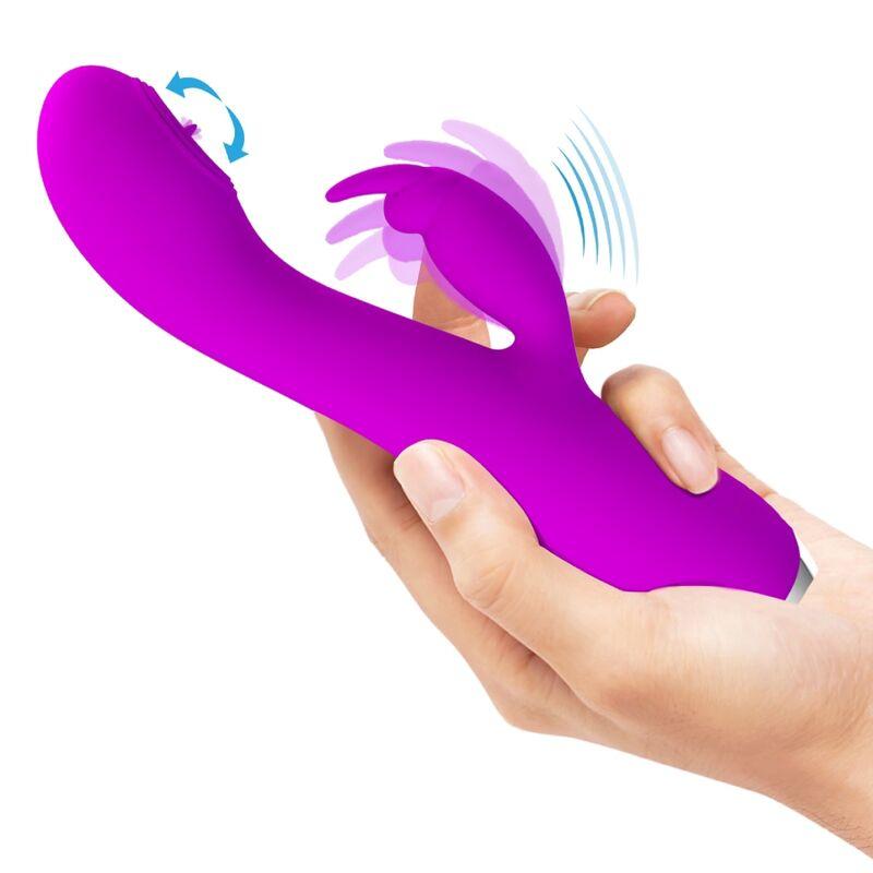 Pretty Love - Rachel Rechargeable Vibrator With Purple Sucker 8