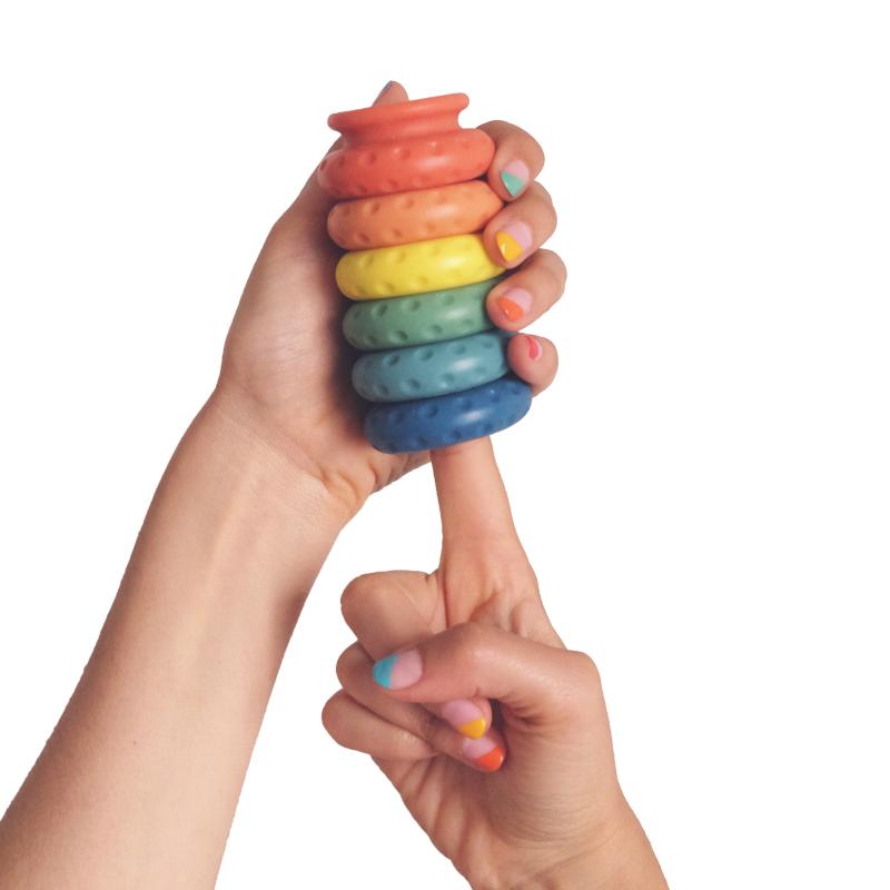 Ohnut - Classic Soft Buffer Rings (Set Van 4) Pride Rainbow 1