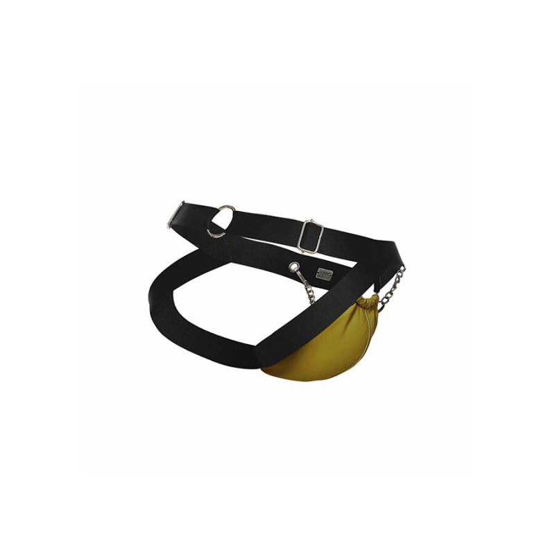 Mob - dngeon yellow jockstrap with chains one size 7