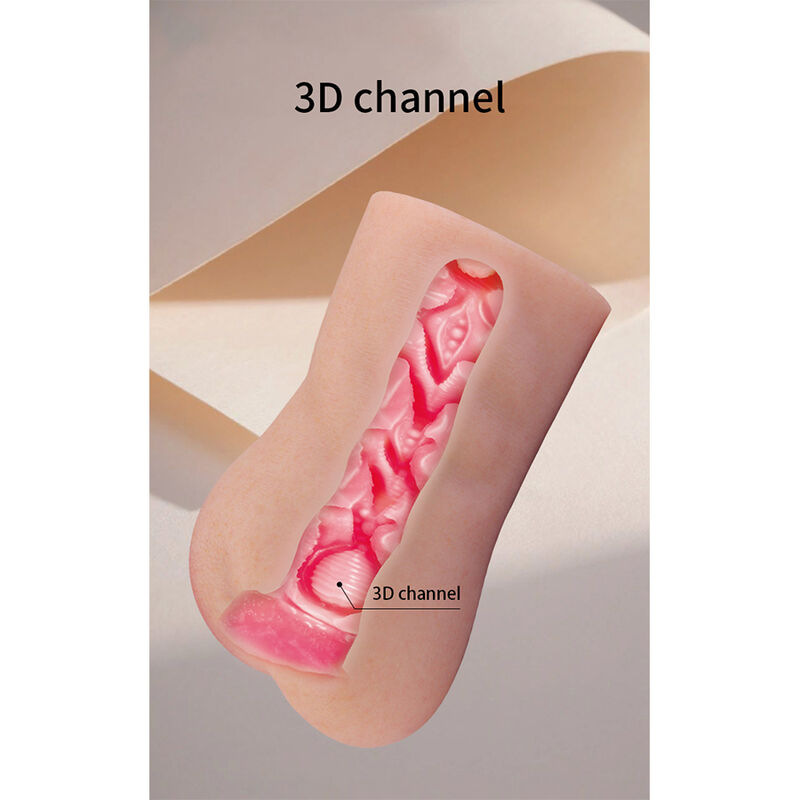 Pretty love - ottilie realistic silicone vagina masturbator, compact, natural 7