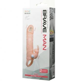 Brave Man Penis Cover With Rabbit And Double Engine Flesh 16