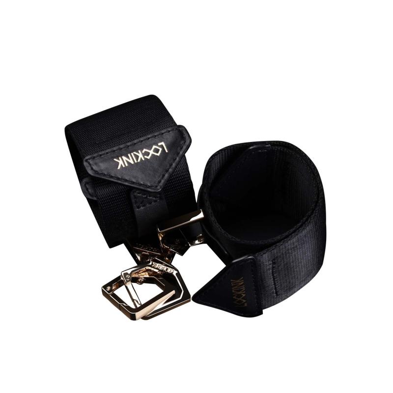 Lockink - Bdsm Adjustable Bed Restraint Kit Black 2