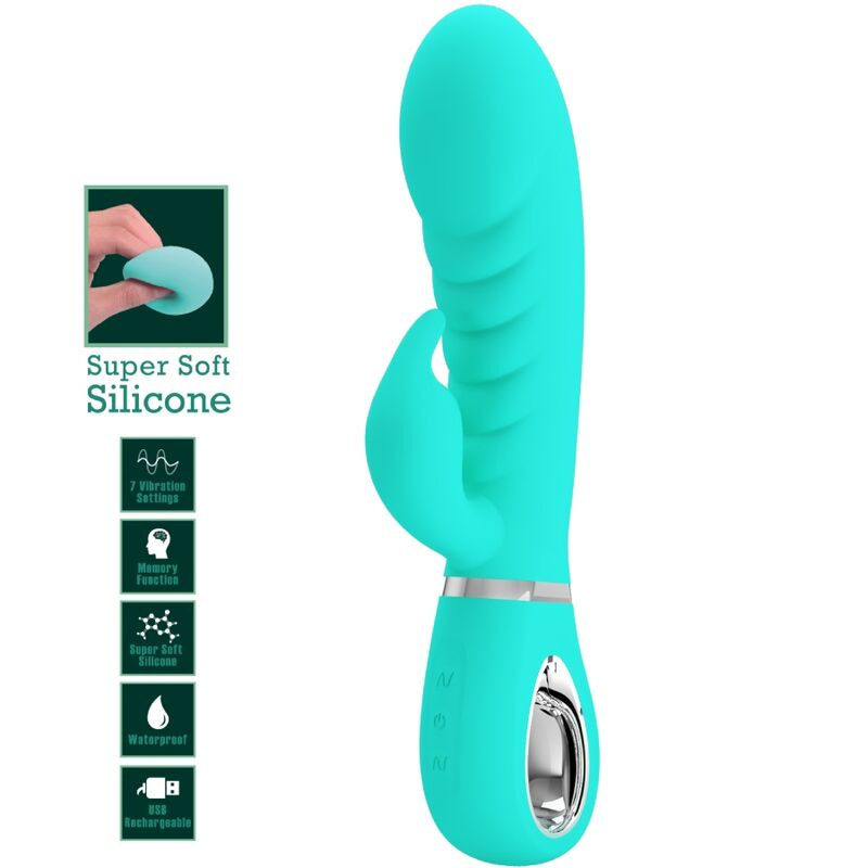 Pretty love - prescott multifunction g-spot vibrator aqua green 6