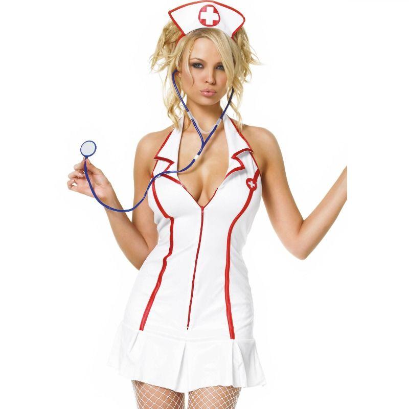 Leg Avenue Head Nurse Dress 3 Pieces Set Size S/M