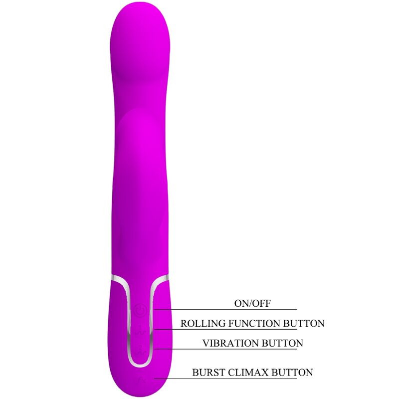 Pretty love - rabbit vibrator pearls violet 7