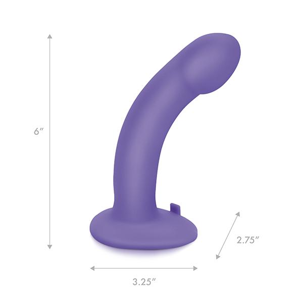 Pegasus - 6 Curved Realistic Silicone Peg With Harness Included
