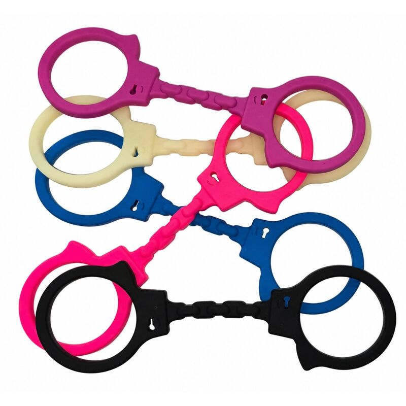 Diablo picante - silicone handcuffs mauve 1