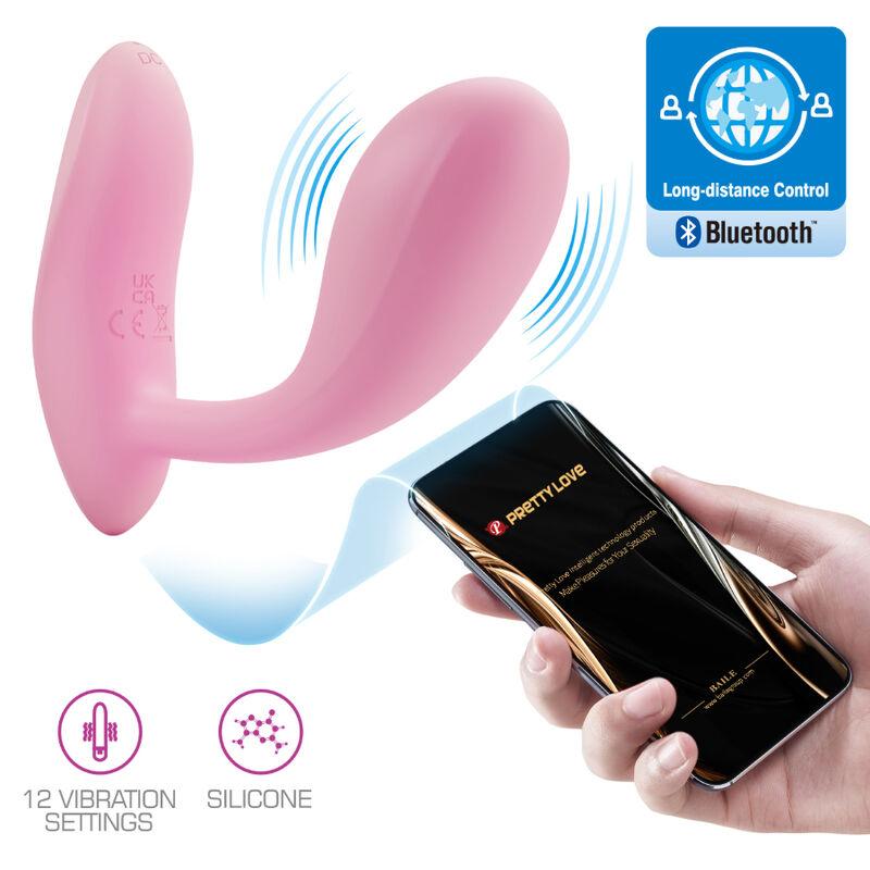 Pretty Love - Baird G-Spot 12 Vibration Settings Rechargeable Pink App