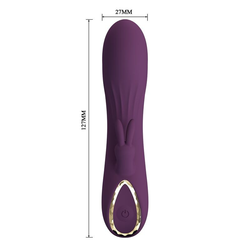 Pretty love - landyn rechargeable rabbit vibrator 10 functions purple 8