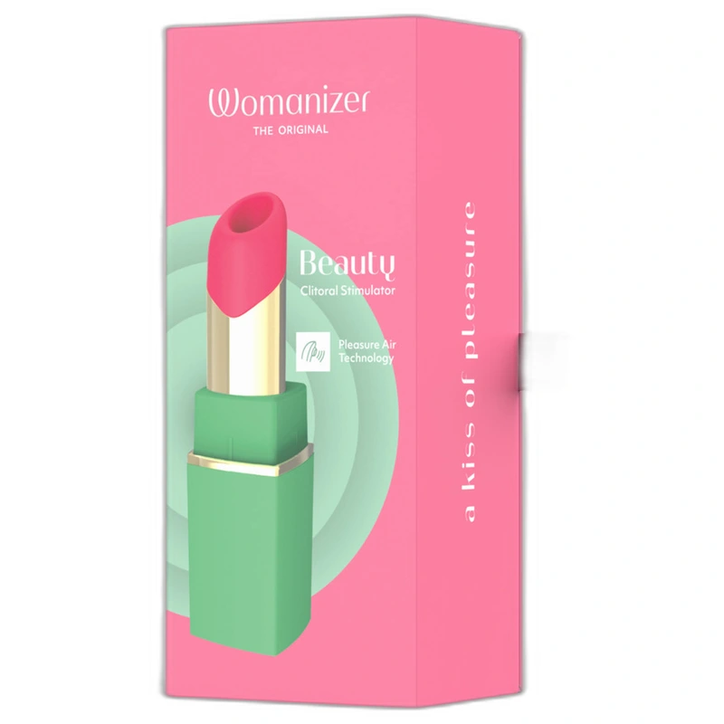 Womanizer - beauty suction clitoral stimulator 6 intensity levels green and pink 6