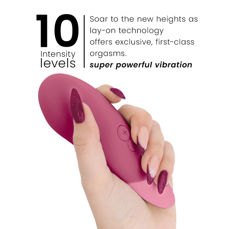 Womanizer - vibe lay-on silent vibrator dusky pink 4