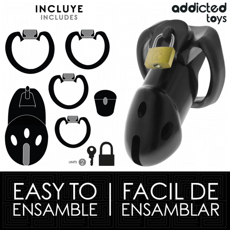 Addicted toys locked - unbroken den penis cage 9.8 cm 3