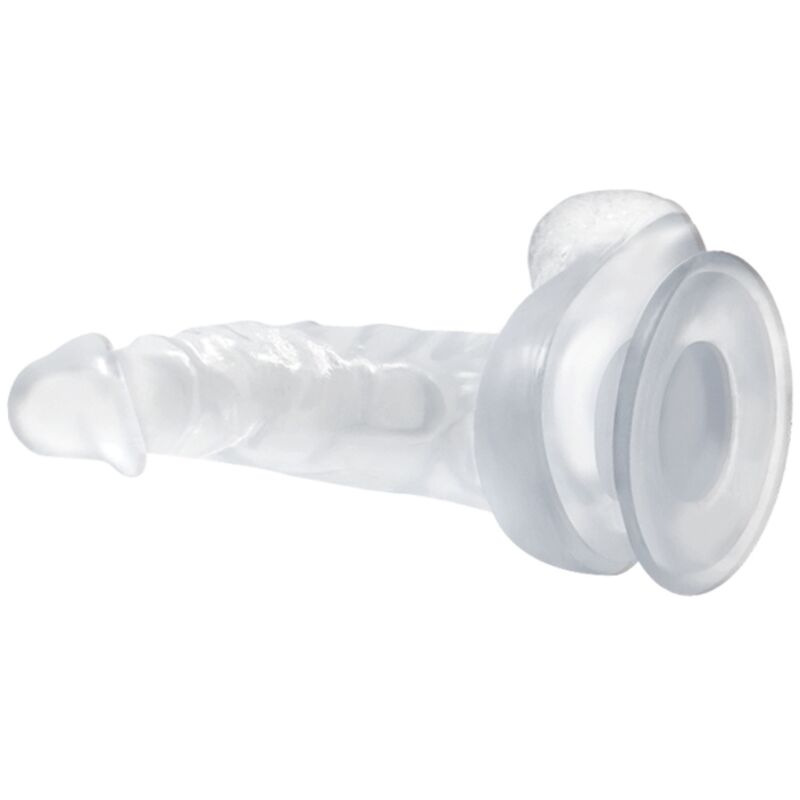 Baile - realistic dildo with suction cup and testicles 16.7 cm transparent 1