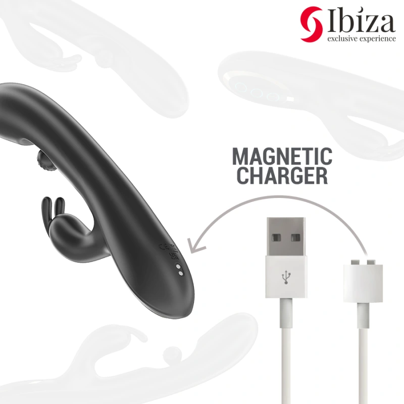 Ibiza - powerful rabbit vibrator with massaging rolling pearl 5