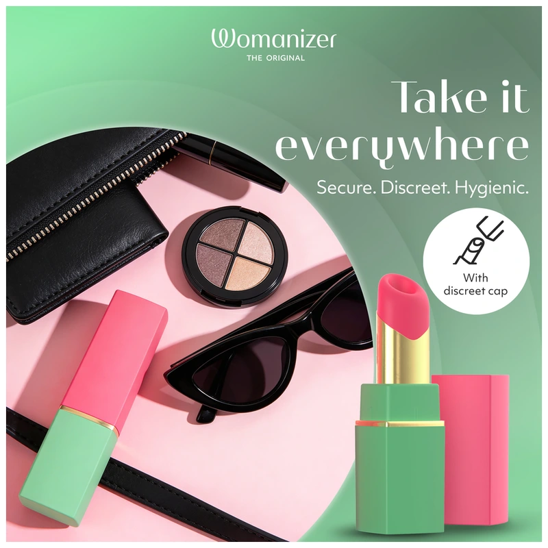 Womanizer - beauty suction clitoral stimulator 6 intensity levels green and pink 10