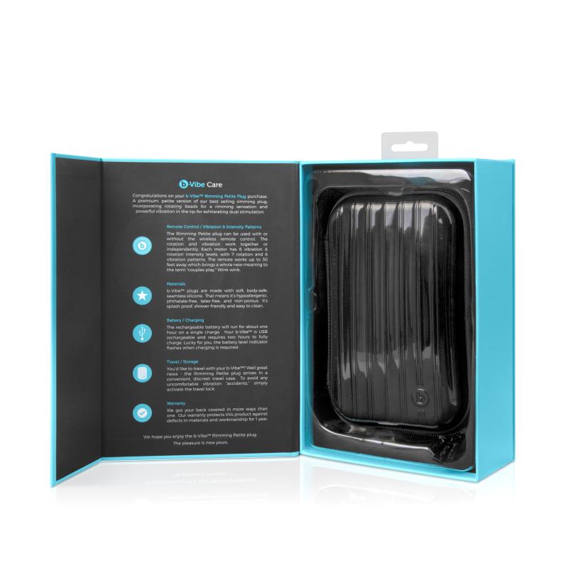 B-Vibe - Rimming Petite Remote Control Plug Black 7