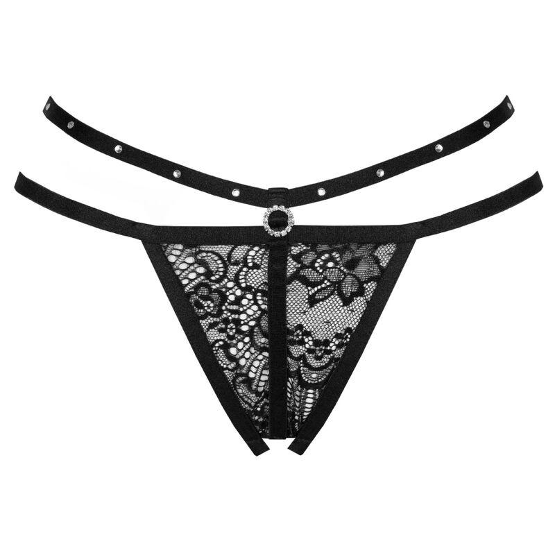 Livco Corsetti Fashion - Nomade Thong Crotchless Black 2