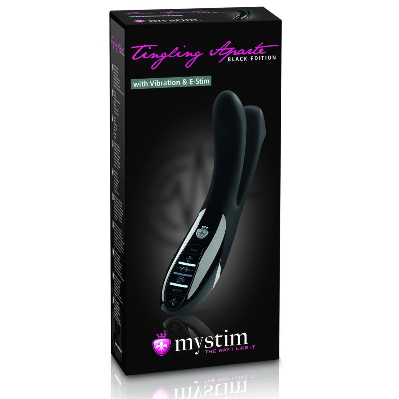 Mystim - Tingling Aparte Estim Vibrator Black 3