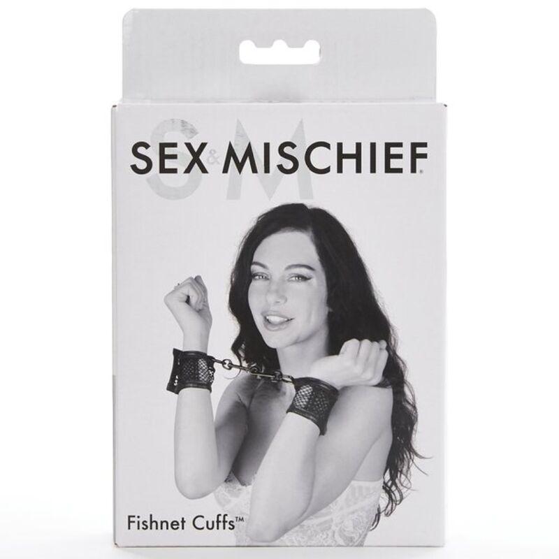 Sex & Mischief Fishnet Cuffs