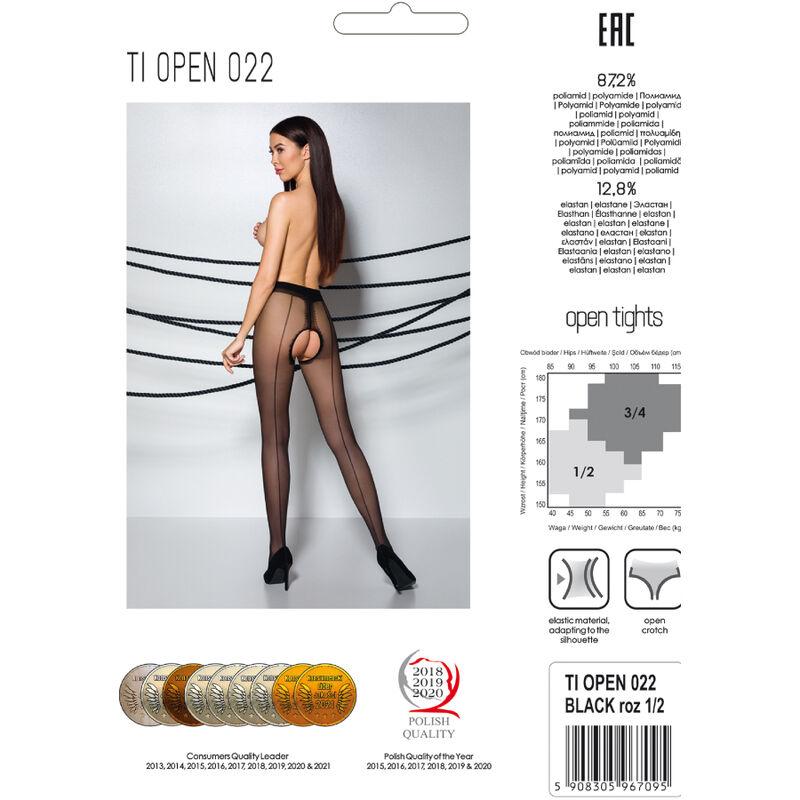 Passion - Tiopen 022 Black Tights 1/2 20 Den 4
