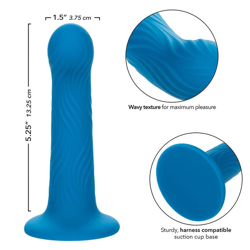 Calexotics - wave rider ripple anal plug blue 6