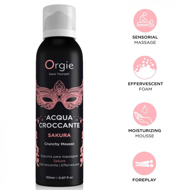 Orgie - acqua croccante sakura crunchy massage mousse 150 ml