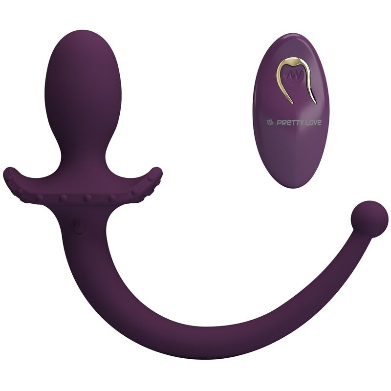 Pretty love - lioea vibrating anal plug with tail 12 functions purple remote control 7