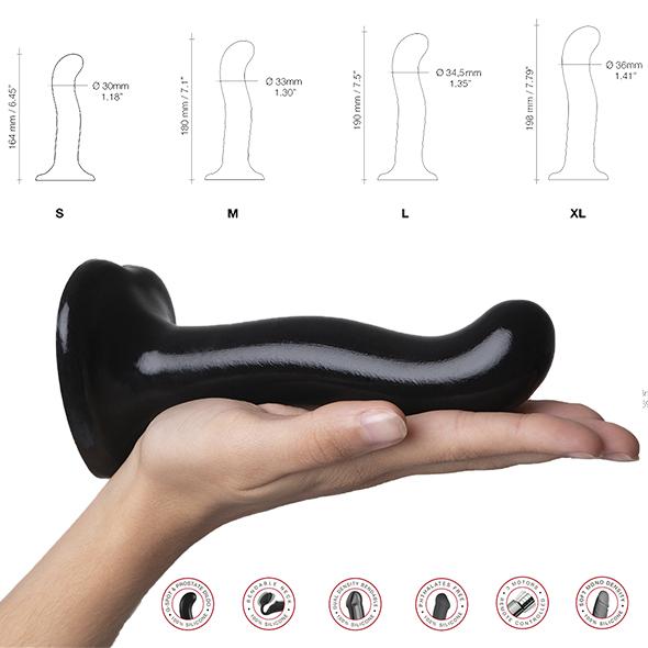 Strap-On-Me - G And P Spot Stimulation Dildo S Black