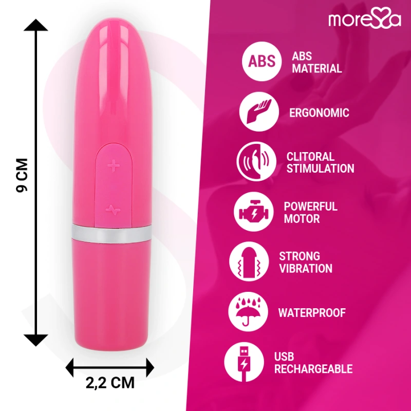 Moressa - ivy vibrator stimulator travel pink 3