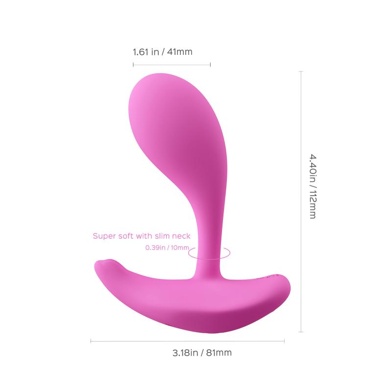 Honeyplaybox - Oly 2 Pressure Sensing App-Enabled Wearable Clit & G Spot Vibrator Pink 4