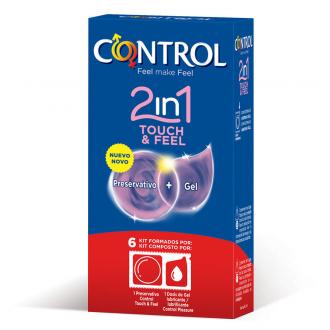 Control 2 In One Touch And Feel Preservative + Lubricant 6 U
