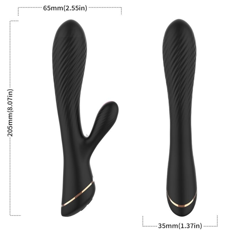 Armony - vibrator rabbit silicone black 2