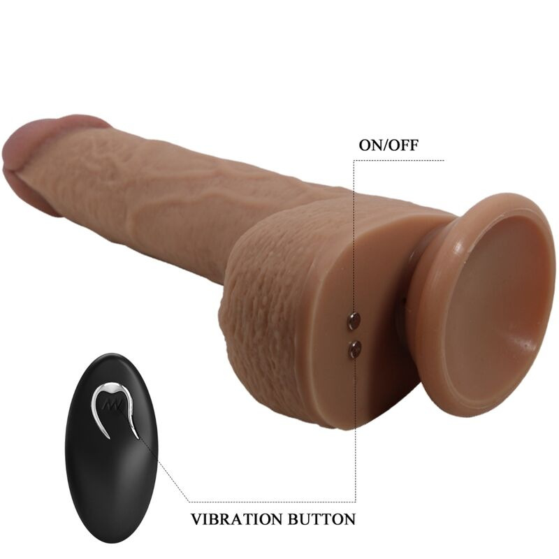 Pretty love - tommy realistic dildo vibrator 22.5 cm 5