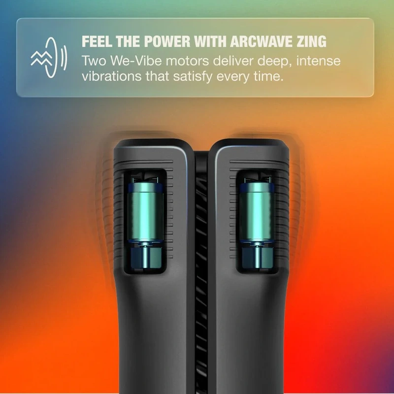 Arcwave - zing vibrating male stroker with dual motor black 3
