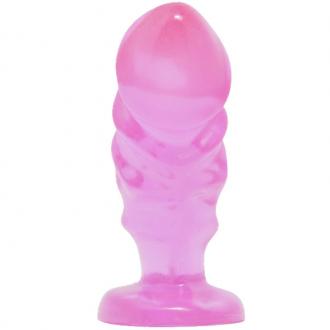 Baile Unisex Anal Plug With Suction Cup Pink