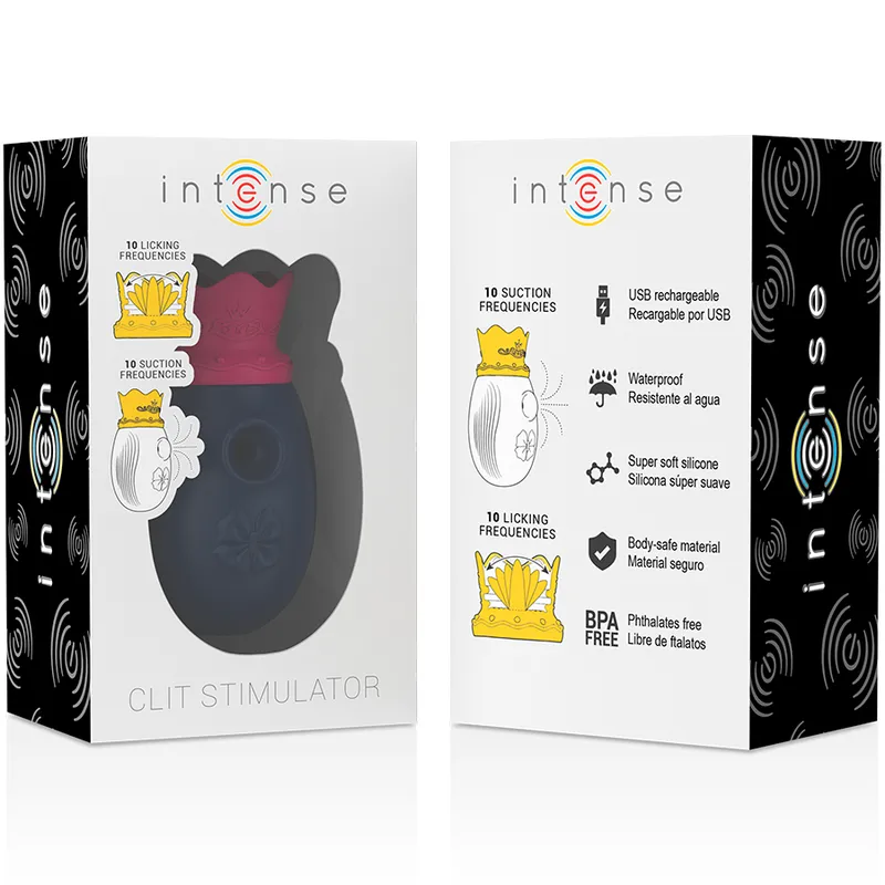 Intense Clit Stimulator 10 Licking And Suction Frequencies -
