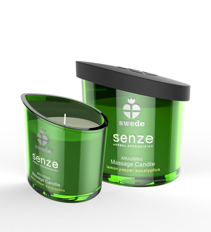 Swede - Senze Arousing Massage Candle Lemon Pepper Eucalyptu