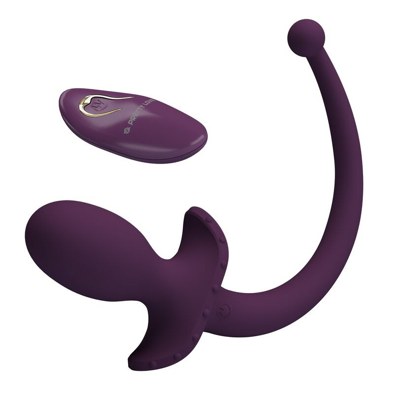 Pretty love - lioea vibrating anal plug with tail 12 functions purple remote control 8