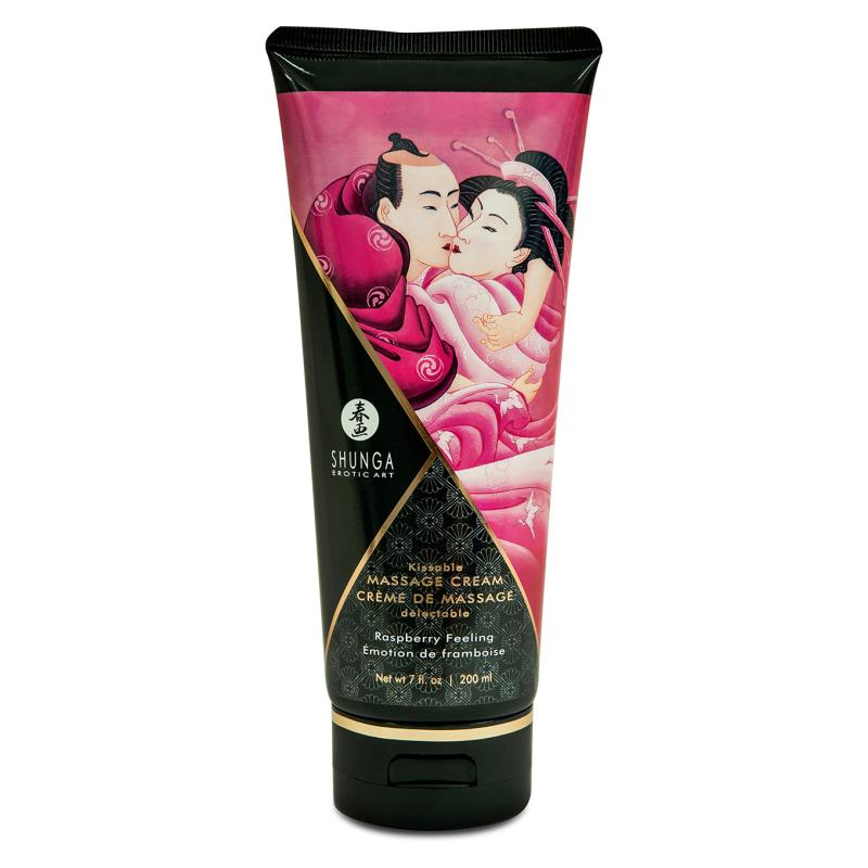 Shunga - Kissable Massage Cream Raspberry Feeling 200 ml 1