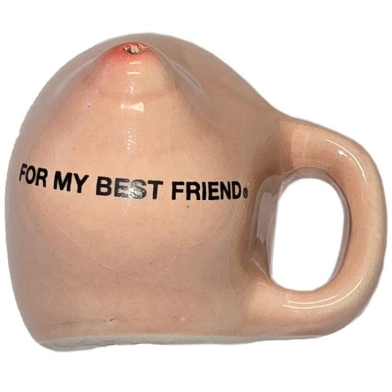 Diablo picante – shot glass magnet with breasts “for my best friend”